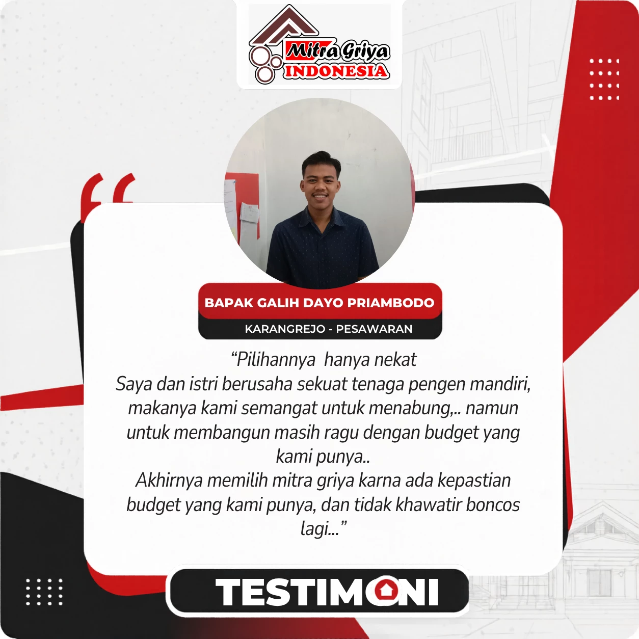 Review Klien MGI Bapak Galih